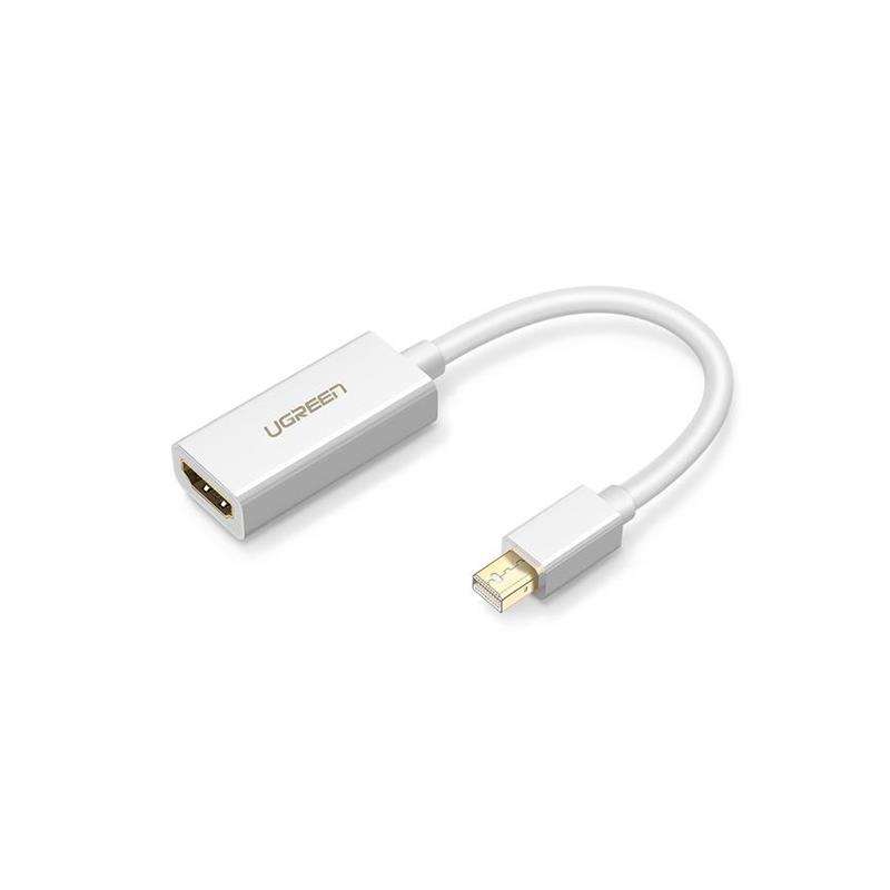 UGreen 10460 Mini DisplayPort Male to HDMI Female Adapter with Gold-Plated Connectors, Supports r...