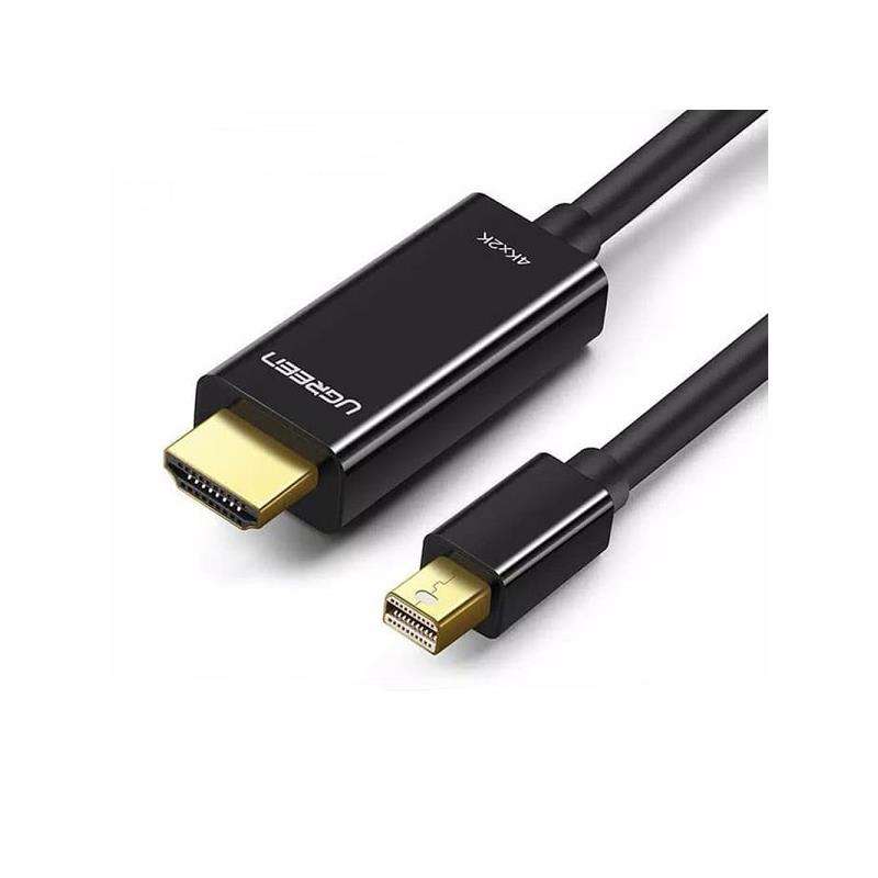 UGreen 20848 Mini DisplayPort Male to HDMI Male 1.5m Cable with Gold-Plated Connectors, Supports ...