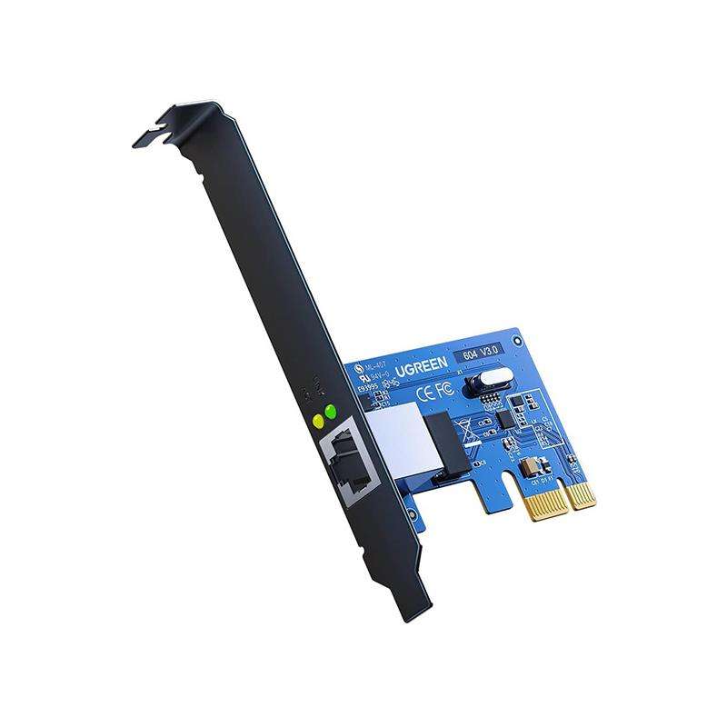 UGreen 30771 RJ45 Gigabit Ethernet Port PCI-e X1 Internal Expansion Card with Low Profile Bracket...