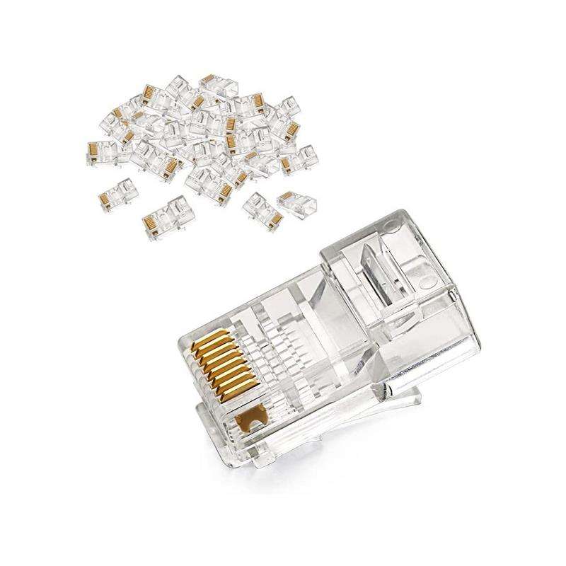 Ugreen 20331 Rj45 8P8C Lan Crimp-Type Connector Plugs Made Of Durable Oxygen-Free Copper And Plas...