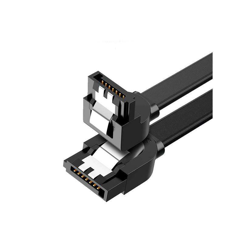 UGreen 30797 SATA III 90° Angle 45cm Data Cable with Lock Latch For Firm Connection and Supports...