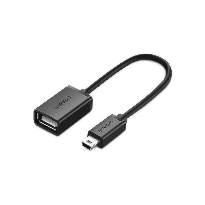 UGreen 10383 Mini USB-A 2.0 Male to Female OTG Adapter With Nickle-Plated Connectors & Supports D...