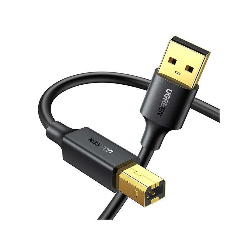 UGreen 20847 USB-A 2.0 Male to USB-B 2.0 Male Printer 2m Cable With Gold-Plated Connectors & Supp...