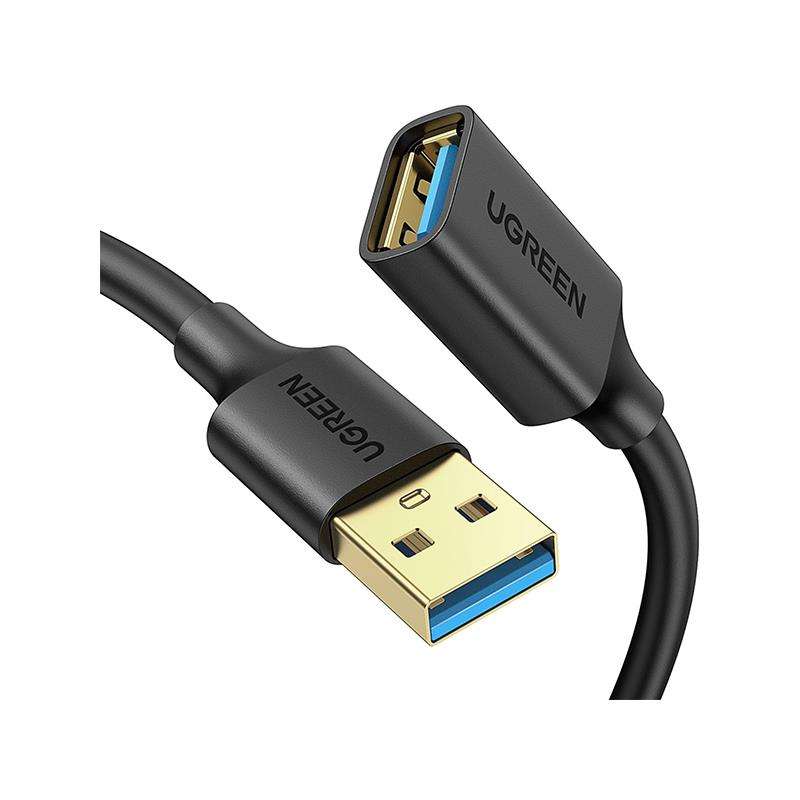 UGreen 30127 USB-A 3.0 Male to Female Extension 3m Cable With Gold-Plated Connectors & Supports D...