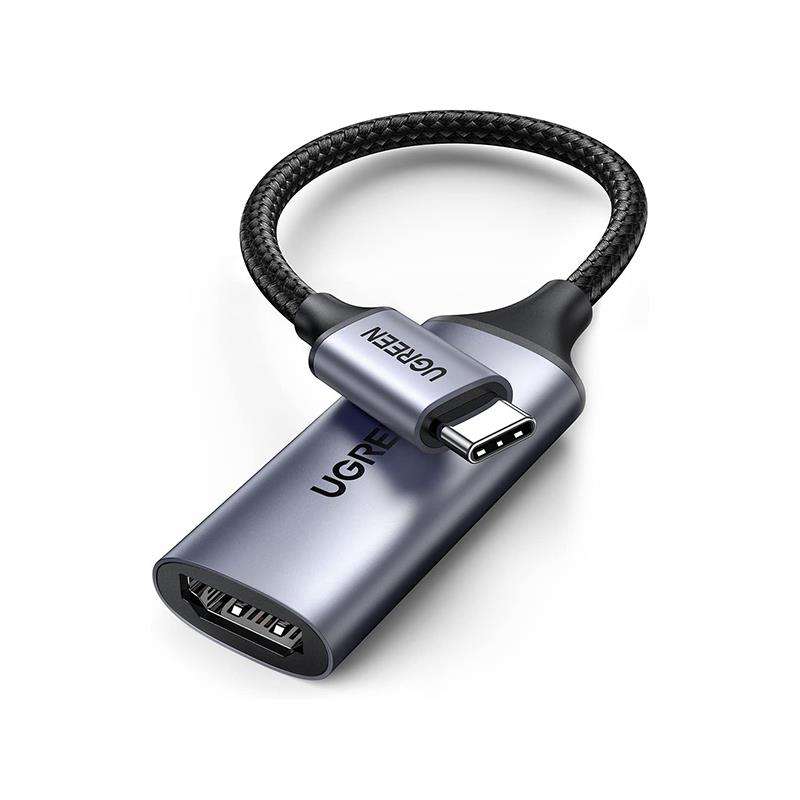UGreen 70444 USB-C Male to HDMI 2.0 Female Adapter with Nickle-Plated Connector & Support 4K@60Hz...