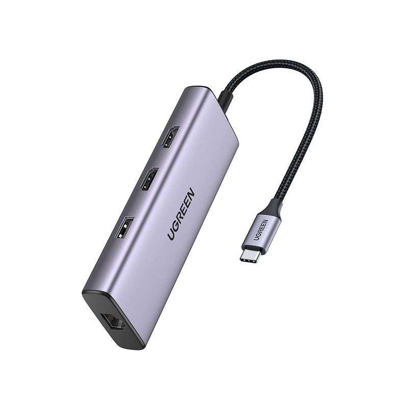 Ugreen 90119 Usb-C 9-In-1 Docking Station With Dual Hdmi Supporting Extended Desktop And 2X Usb3....