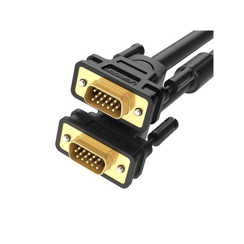 UGreen 11632 VGA Male to Male 5m Cable With Gold-Plated Connectors & Supports Resolution of Upto ...