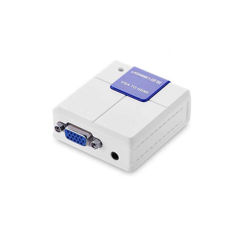 UGreen 40224 VGA Male to HDMI + 3.5mm Audio Female Adapter Supports resolution up to 1080P@60Hz -...