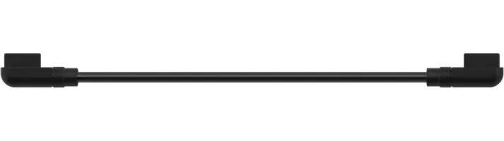 CORSAIR iCUE LINK Cable; 2x 135mm with Slim 90° connectors; Black