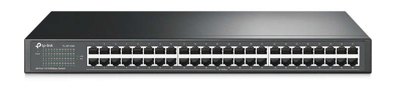 TP Link 48 Port 10 100Mbps Rackmount Switch 2 Year Limited Warranty