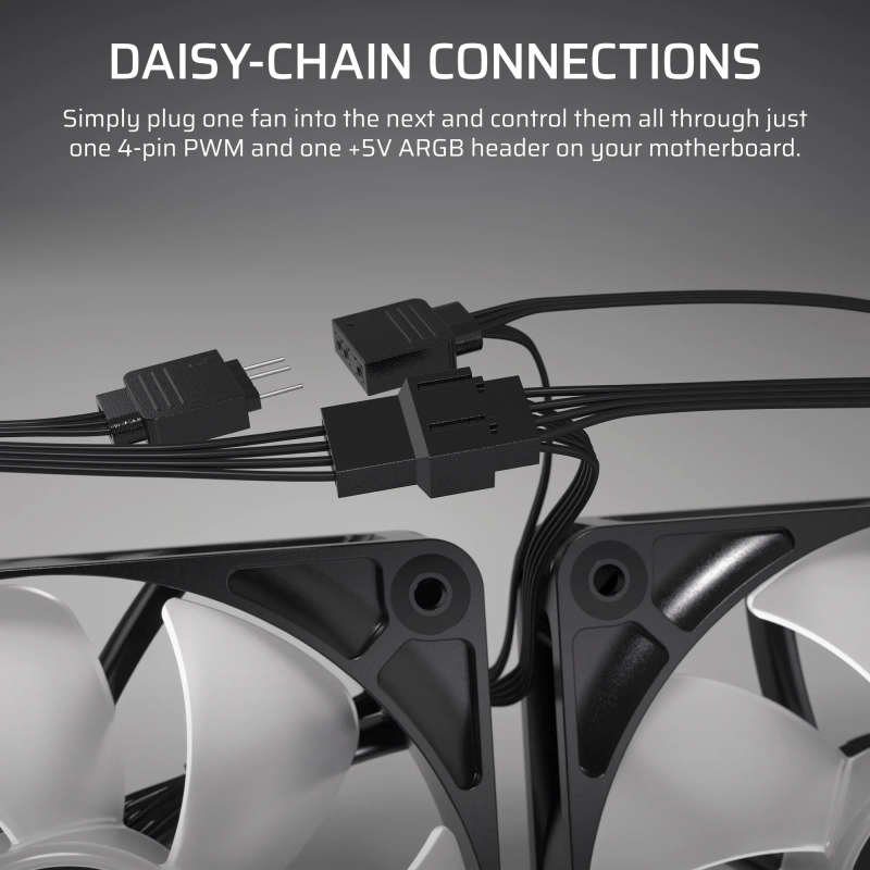 CORSAIR RS140 ARGB 140mm PWM Fan  White