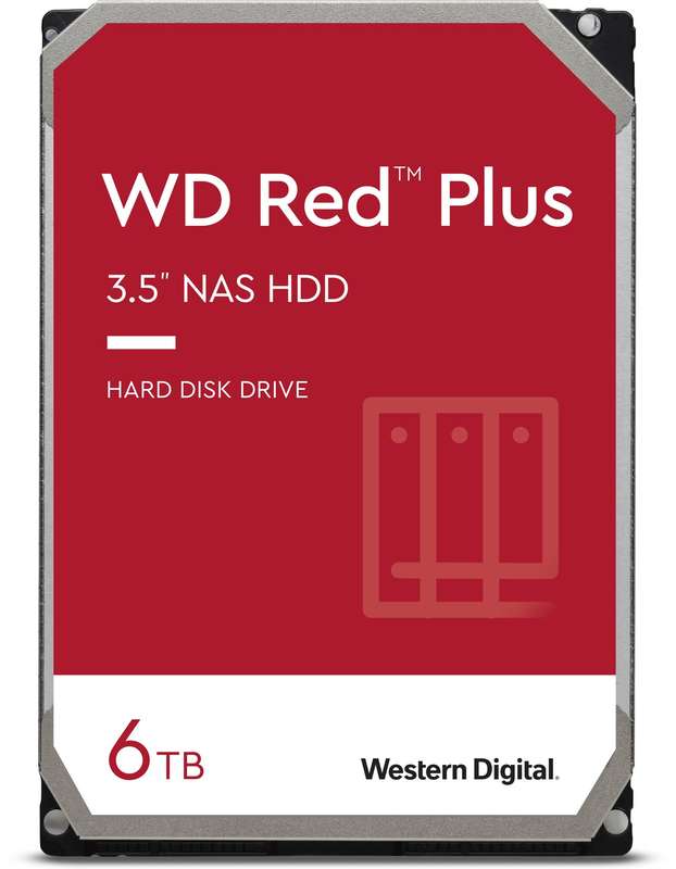 Western Digital Red Plus 6Tb 3.5 Nas Hdd 256Mb