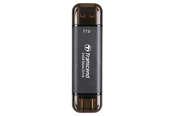Transcend 1 Tb Esd310C Usb3.2 Type C And A Otg Compact Portable Ssd