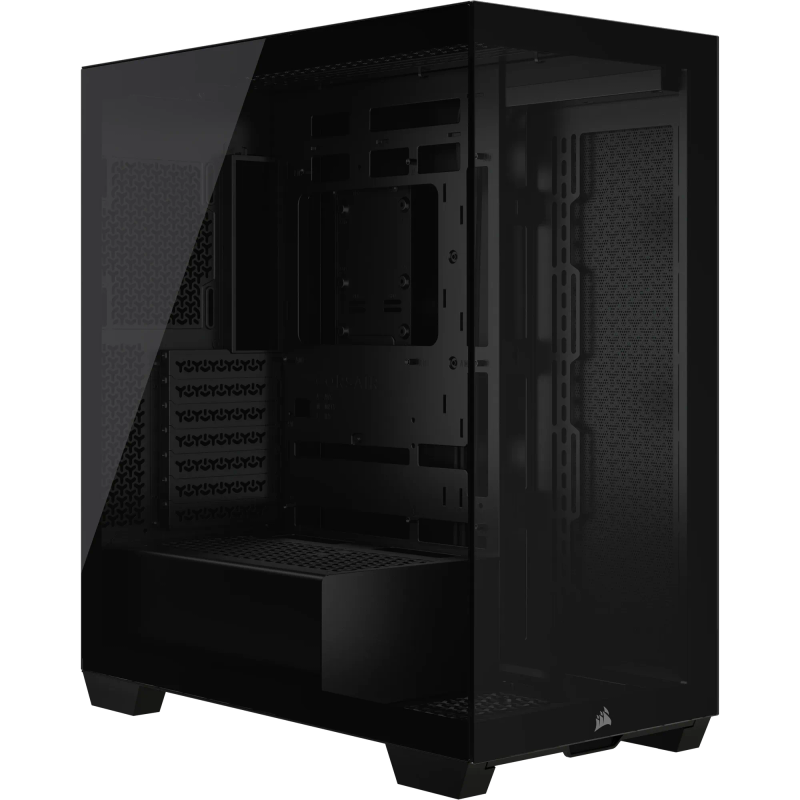 3500X Tempered Glass Mid-Tower PC Case; Black