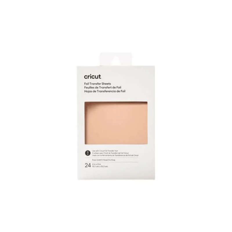 Cricut Transfer Foil Sheets 10X15Cm 24 Sheets (Rose Gold)