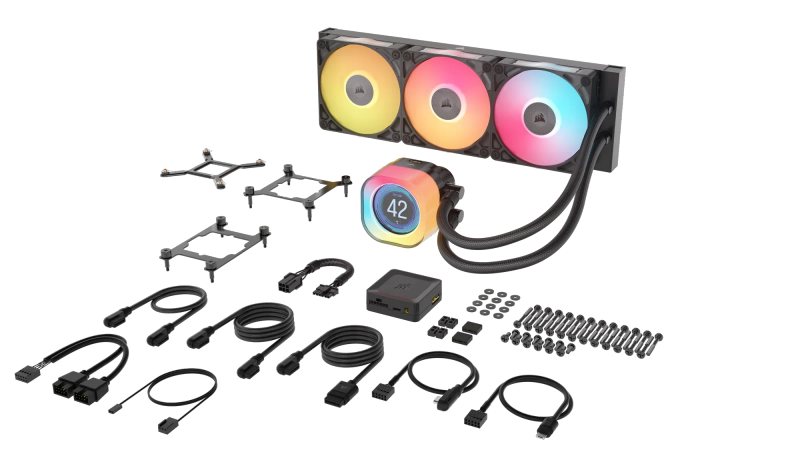 CORSAIR iCUE LINK TITAN 240 RX LCD AIO; 240mm Radiator; Liquid CPU Cooler