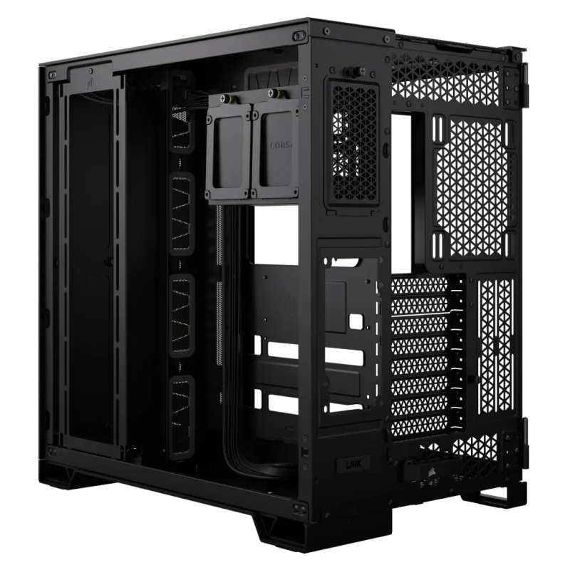 6500X Mid-Tower Dual Chamber PC Case; Black