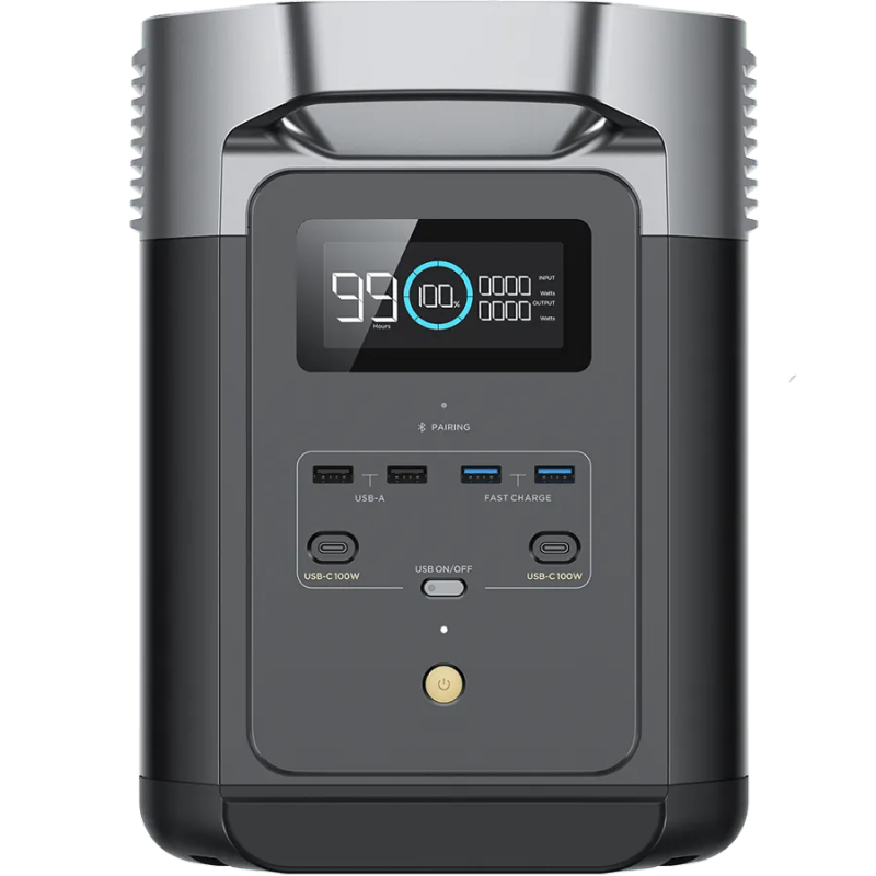 Ecoflow Delta 2 Max Lithium (Lifepo) Portable Power Station - 2400W Output; 2048Wh Lfp Battery; 1...
