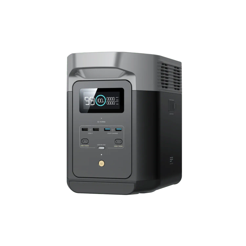 Ecoflow Delta 2 Max Lithium (Lifepo) Portable Power Station - 2400W Output; 2048Wh Lfp Battery; 1...