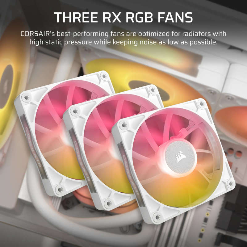 CORSAIR iCUE LINK TITAN 240 RX LCD White AIO; 240mm Radiator; Liquid CPU Cooler