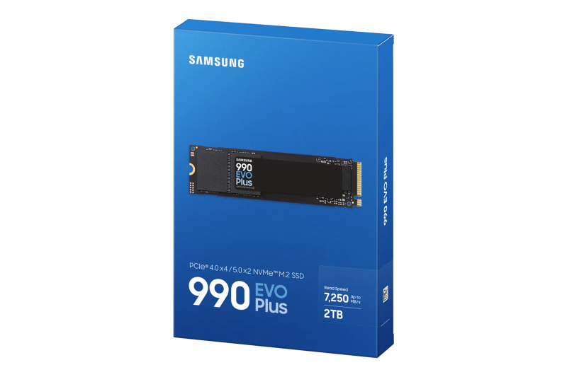Samsung Mz-V9S2T0Bw 990 Evo Plus 2Tb Nvme Ssd - Read Speed Up To 7250 Mb S; Write Speed To Up 630...