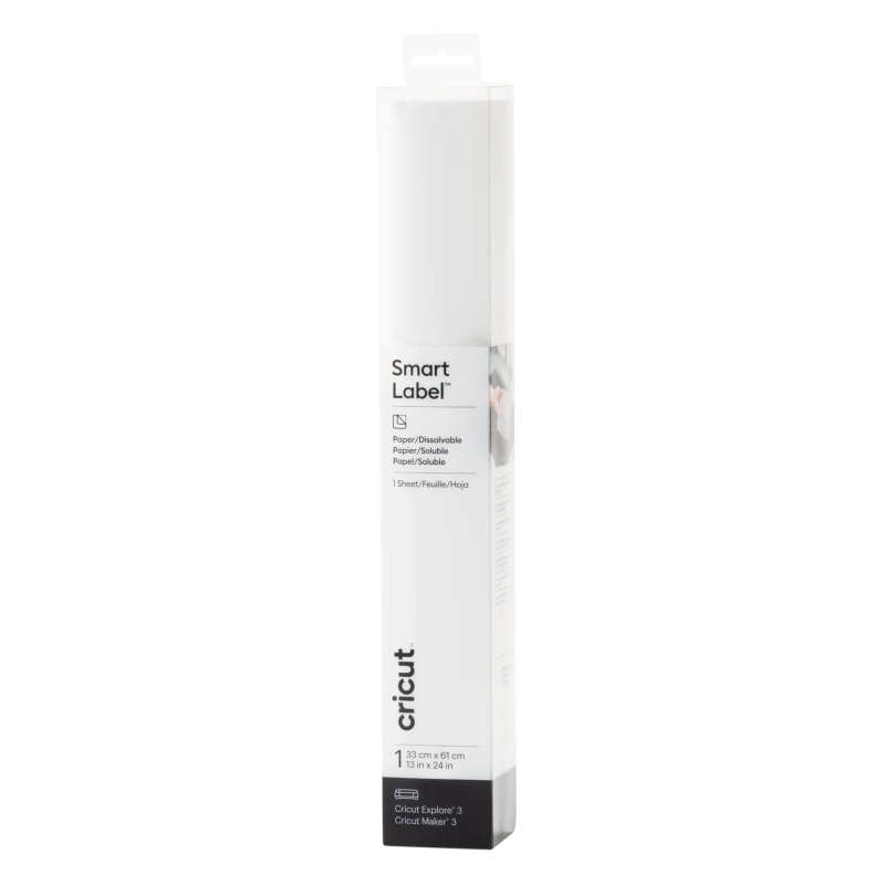 Cricut Smart Dissolvable Paper Labels White 13X24 Inch - 2010062