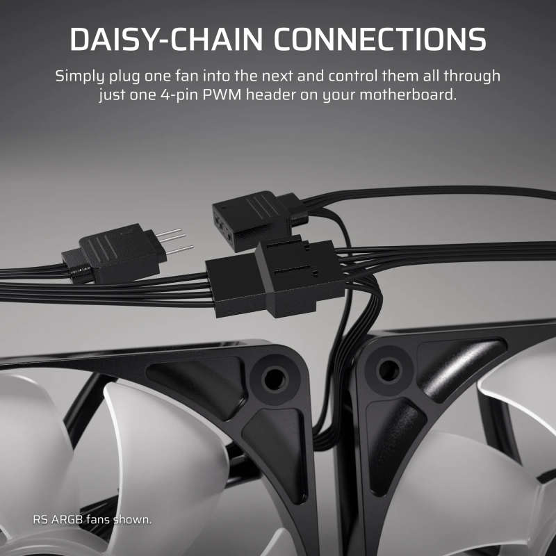 CORSAIR RS120 120mm PWM Fans Triple Pack
