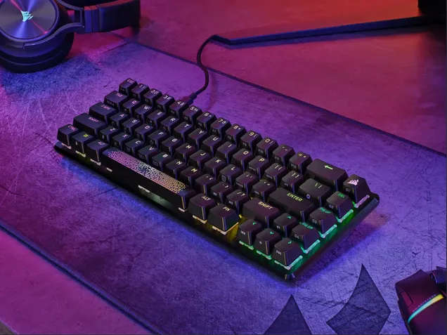 K65 PRO MINI RGB 65% Optical-Mechanical Gaming Keyboard - Corsair OPX switches - Black