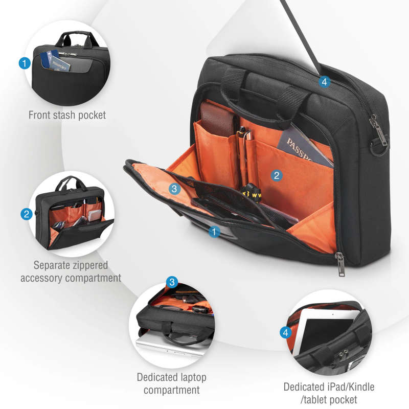 Everki Ekb407Nch11 Advance 11.6'' Netbook Ultrabook Briefcase