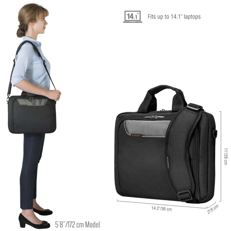 Everki Ekb407Nch14 Advance 14'' Laptop Briefcase