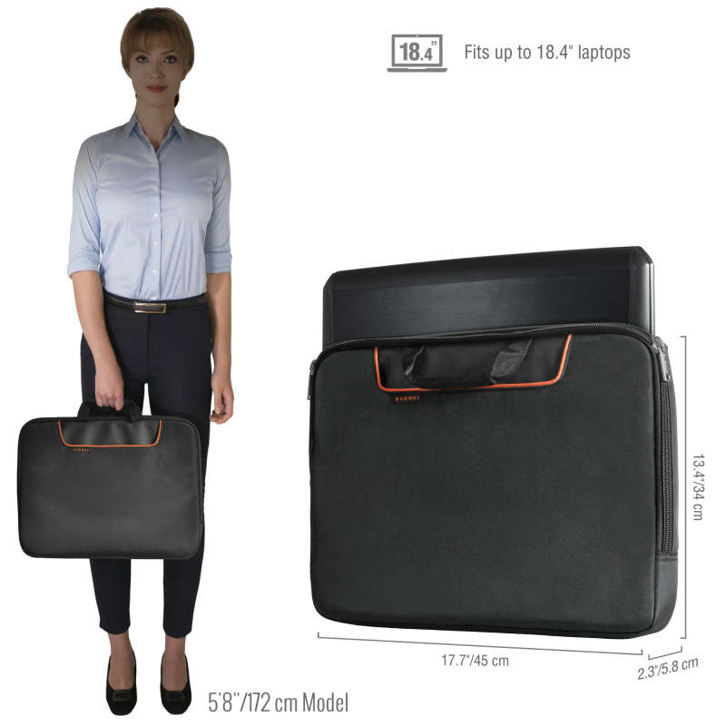 Everki Ekf808S18B 808-18 18.4 Laptop Sleeve With Memory Foam
