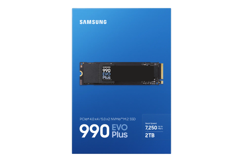 Samsung Mz-V9S2T0Bw 990 Evo Plus 2Tb Nvme Ssd - Read Speed Up To 7250 Mb S; Write Speed To Up 630...