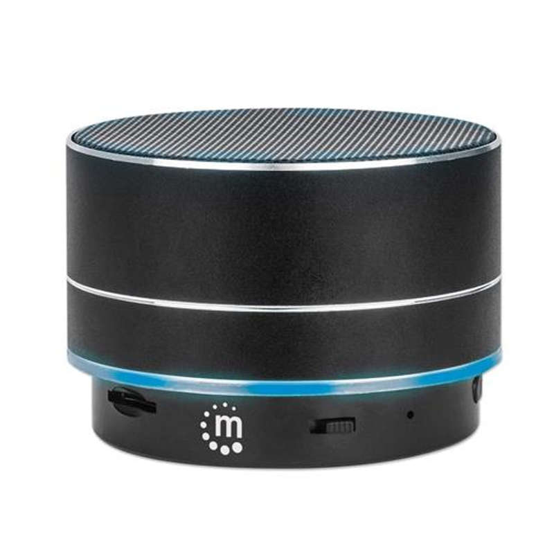 Manhattan Metallic LED Bluetooth Speaker - Wireless Music Playback Multicolored LED Lights Contro...