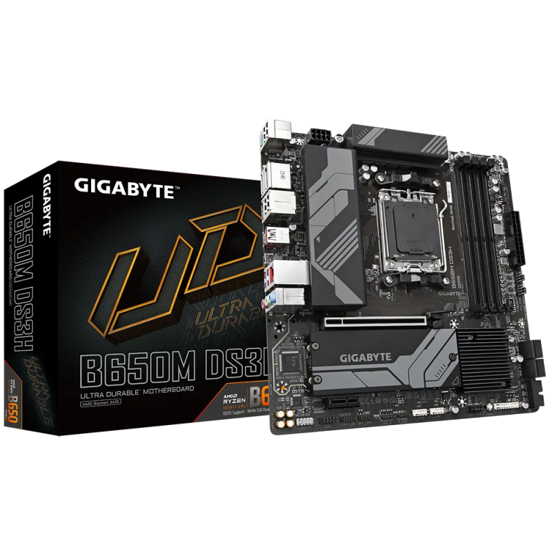 Gigabyte Amd B650 Chipset For Amd Am5; 4X Dual Ddr5; 2X M2; 1X Hdmi 2X Dp.