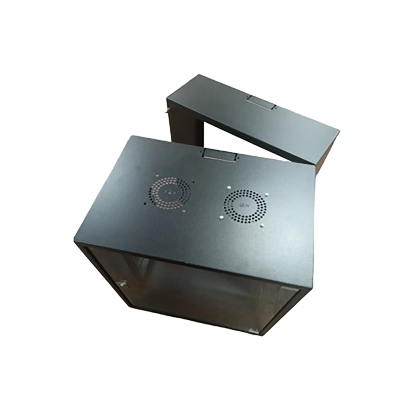 ZONE LITE 9U WALLBOX 400 DEEP + 200 SWING FRAME + SINGLE FAN BLACK