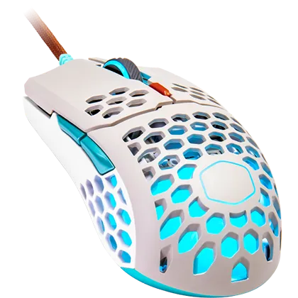 Cooler Master Mm711 Rgb Retro Ultra Light 53G Gaming Mouse Ultraweave Paracord Cable Pixart Pmw3389