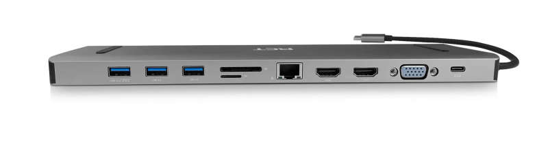 Rct Ds-Cn3269 Usb Type C Desktop Docking Station With 2*Hdmi 1*Vga 3*Usb3.0 1*Gigabit Rj45 Audio ...