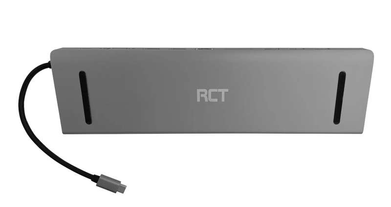 Rct Ds-Cn3269 Usb Type C Desktop Docking Station With 2*Hdmi 1*Vga 3*Usb3.0 1*Gigabit Rj45 Audio ...