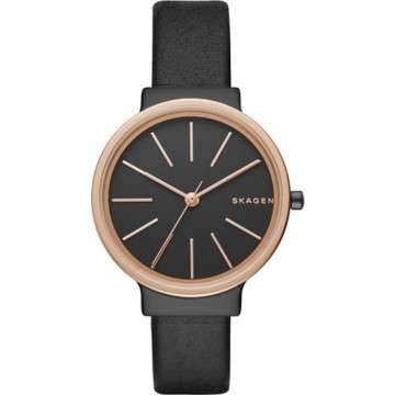 Skagen Ancher Black Dial Ladies Casual Watch