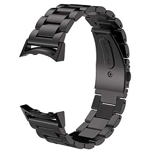Gear S2 Bands V-Moro Solid Stainless Steel Metal Replacement Band With AdaptersFor Samsung Gear S2 S