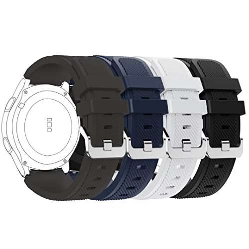 Samsung Gear S3 Frontier / Classic Watch Band,Hailan Soft Silicone Sport Strap Replacement for Gear