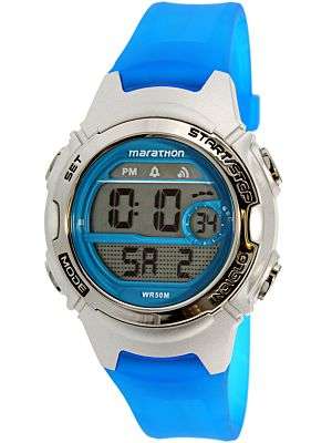 Timex Women's Marathon TW5K96900 Blue Rubber Analog Quartz Sport Watch