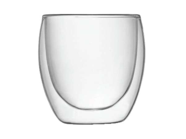 NOVA Fanel Double Walled Glass Short Tumblers, Set of 2 - 29840