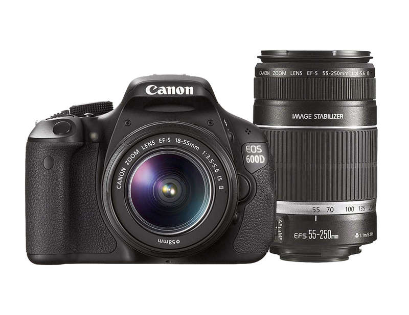 Canon EOS 600D Bundle (Body+2 Lenses + Bag + Super Fast Memory)