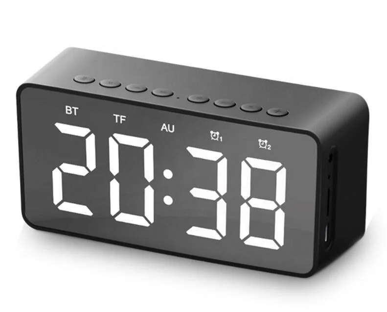 Portable Bluetooth Boombox Speaker and Alarm Clock PINK ONLY