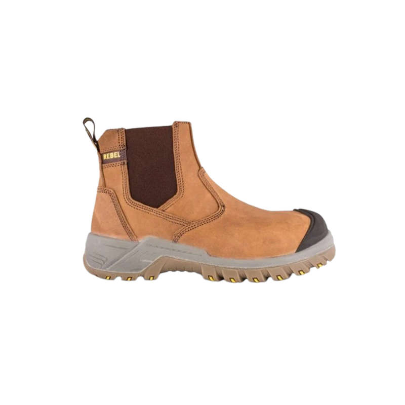 Rebel Crazy Horse Safety Boot - STC - Tan
