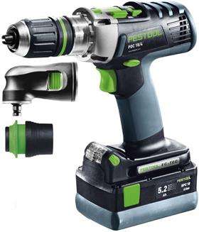 FESTOOL Cordless Percussion Drills PDC 18/4 Li 5,2-Set