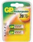 GP AAA Rechargeable 1000mAH Card 2