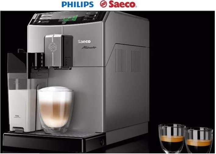 Philips Saeco Minuto Super-automatic espresso machine Silver (HD8763/11) - Philips