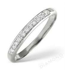 9ct White Gold eternity ring with 13 real diamonds!